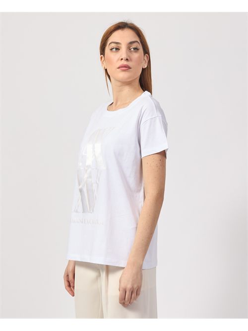 T-shirt femme AX avec grand logo inversé ARMANI EXCHANGE | XW000515-AF10359U0002